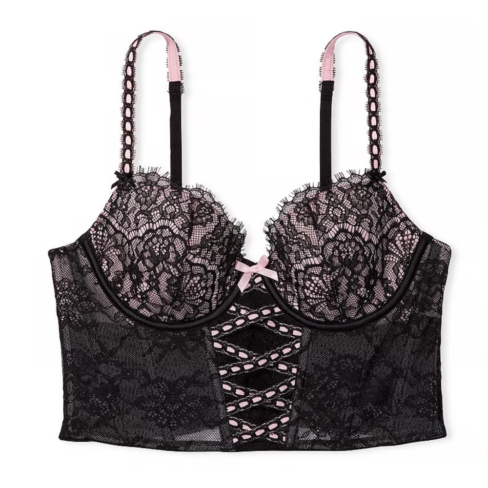 🆕 Dream Angels Lightly-Lined Heritage Ribbon Slot Bra Top
